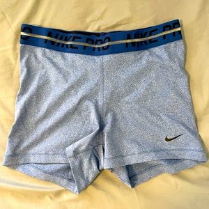 Nike Pro 3” Shorts - Blue, Medium